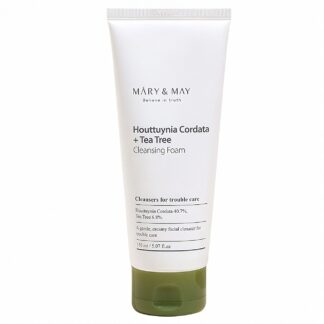 Пінка з гуттуінією і чайним деревом Mary&May Houttuynia Cordata Tea Tree Cleansing Foam 150 ml