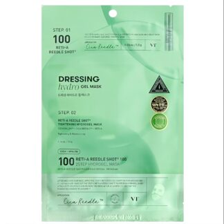 Зміцнююча гідрогелева маска з ретинолом 2-х етапна VT Cosmetics Reti-A Reedle Shot 100 2-Step Hydrogel Mask 1,5+33 g
