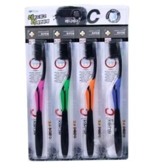 Бактерицидні бамбукові щітки (4 шт.) Nano Dental Care Toothbrush Charcoal